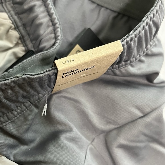 Nike Unlimited Running Pants Gray Stretch Large Mens FB8601-084 Drawstring - Picture 6 of 11